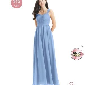 Azazie Zapheria Bridesmaid Dress in Steele Blue